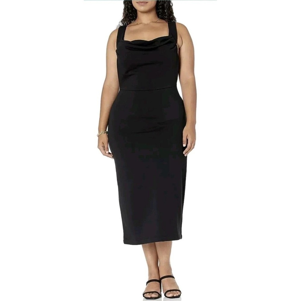 Making the cut Winning Look‎ Andreas Black Cowl Neck Evening Dress size M
